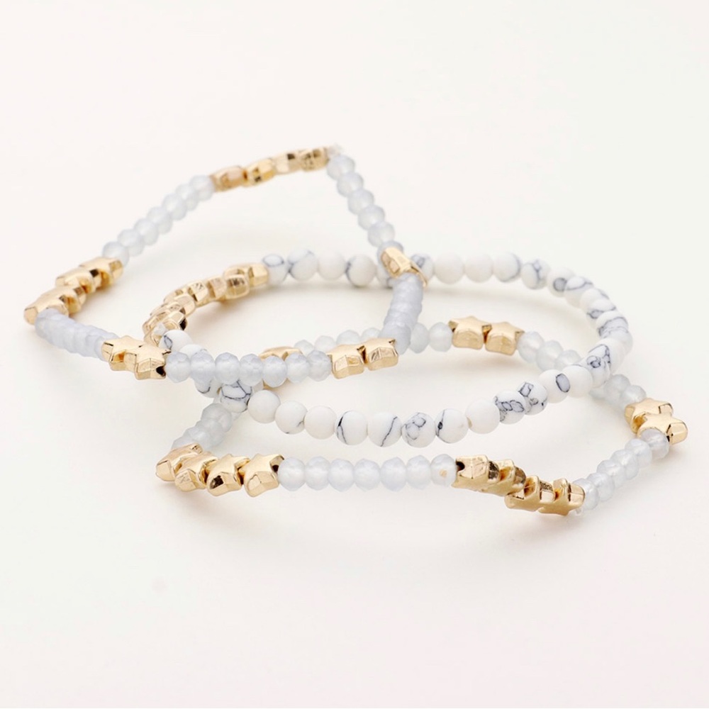 BEADED STAR BRACELETS SET